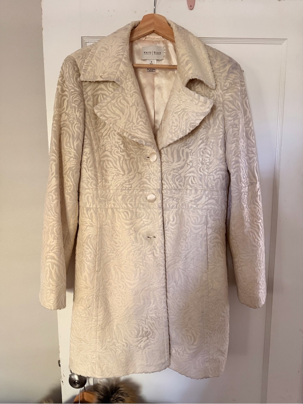 White House Black Market Textured Coat - Elegant Women's Jacket